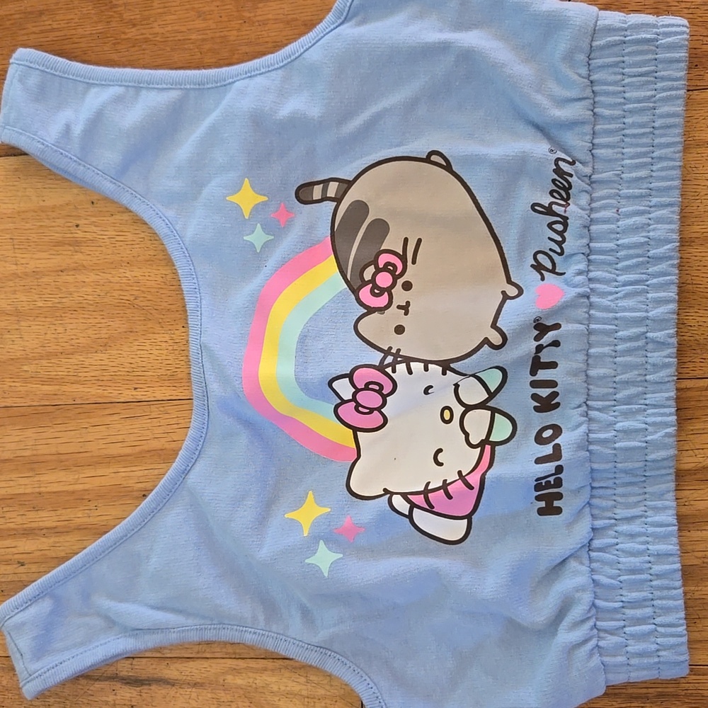 New Hello kitty pusheen crop sweatshirt cami